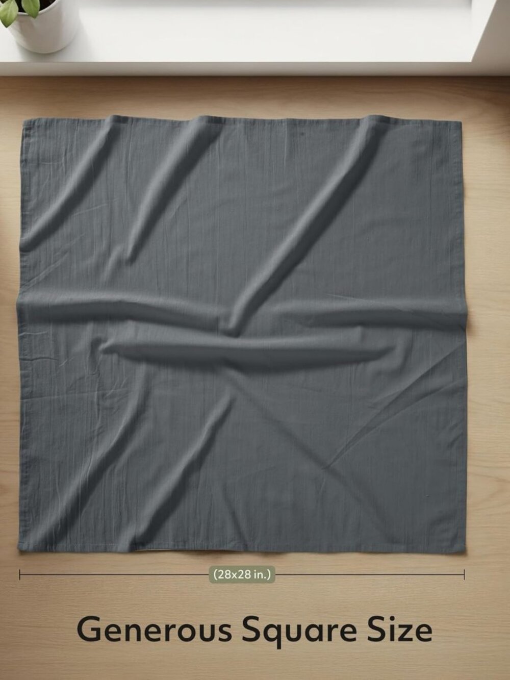 Light Grey Flour Sack Towels [12 Pack-28 x 28 In]100% Cotton - Picture 4 of 9